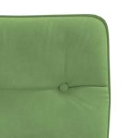 Eetkamerstoelen 2 st fluweel lichtgroen - thumbnail