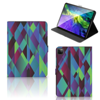 iPad Pro 11 2020/2021/2022 Tablet Beschermhoes Abstract Green Blue - thumbnail