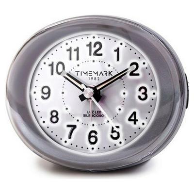 Analoge alarmklok Timemark Grijs LED Licht Stil Snooze Nachtmodus 9 x 9 x 5,5 cm (9 x 9 x 5,5 cm)
