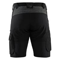 Blåkläder Service short 4-weg stretch 14231645 | Zwart/Donkergrijs | Maat 56 - 7330509823286 - thumbnail