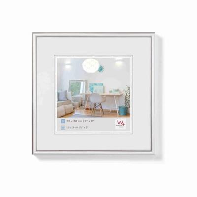 walther+ design KV220S Wissellijst Papierformaat: 20 x 20 cm Zilver