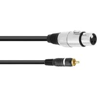 OMNITRONIC Adapter Cable RCA/XLR(F) 2m bk - thumbnail