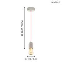 Eglo Betongrijze hanglampYorth pendel - 32532 - thumbnail