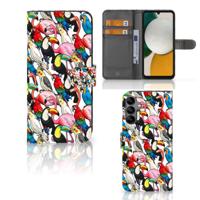 Samsung Galaxy A34 | Telefoonhoesje | Met pasjeshouder | Birds - thumbnail