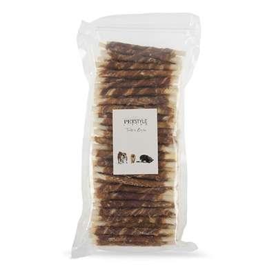PETSTYLE LIVING GEDRAAIDE STICK MET EEND 12,5 CM 100 ST - thumbnail
