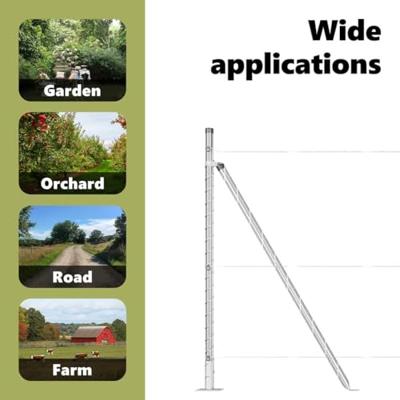 VidaXL Hek met paal zilver 1 x 10 m staal
