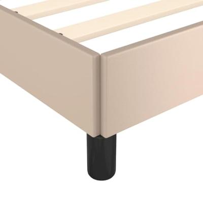 Bedframe kunstleer cappuccinokleurig 90x190 cm