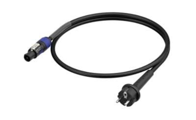 Neutrik 1036410 Aansluitkabel Stroom Zwart/blauw 1.5 m