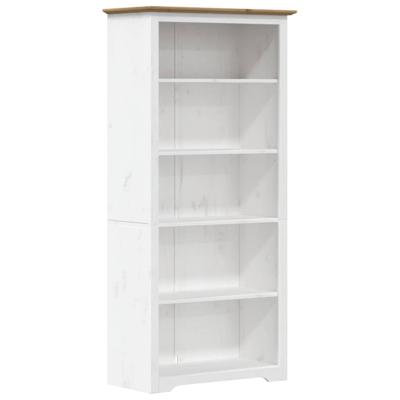 Boekenkast 5-laags BODO 82x40x173 cm massief grenenhout bruin