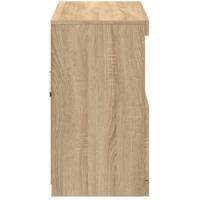 Dressoir met LED-verlichting 81x37x67 cm sonoma eikenkleurig - thumbnail