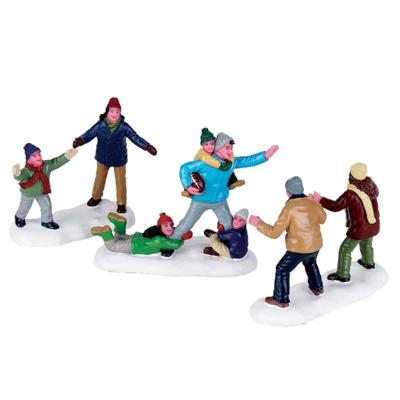 Lemax family football s/3 kerstdorp figuur type 6 2017 - thumbnail