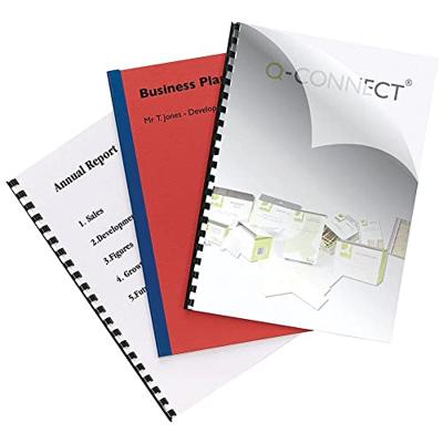 Q-CONNECT omslagen, ft A4, PVC, 250 micron, pak van 100 stuks, transparant