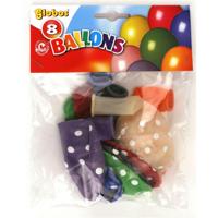 Globos ballon met stippen 8 stuks - thumbnail