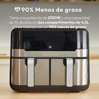 MasterPRO Airfryer 9 l 2400 W Anti-aanbaklaag, CoolTouch-behuizing, Timerfunctie, Oververhittingsbeveiliging, Met display Zwart/RVS - thumbnail