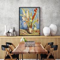 Vincent Van Gogh - Vaas met Gladiolen en Chinese Aster Puzzel 1000 Stukjes - thumbnail