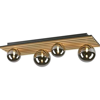 Just Light Houten plafondlampGreen Stika rechthoekig - 15209-79