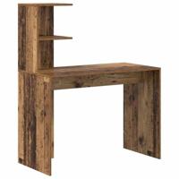 Bureau met plank Oud hout 102 x 50 x 124 cm Bewerkt hout - thumbnail