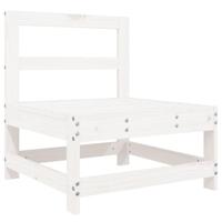4-delige Loungeset massief grenenhout wit - thumbnail