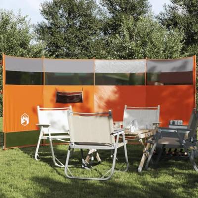 VidaXL Windscherm camping waterdicht 366x152x152 cm oranje VidaXL Windscherm camping waterdicht 366x152x152 cm oranje