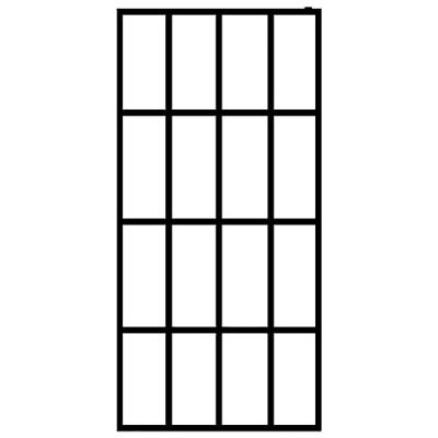 Inloopdouchewand 90x195 cm transparant gehard glas