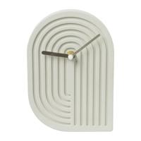 Tafelklok Emma - grijs - 19.5x13.5x3 cm - thumbnail