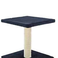 VidaXL Kattenkrabpaal met sisal krabpaal 55 cm donkerblauw - thumbnail