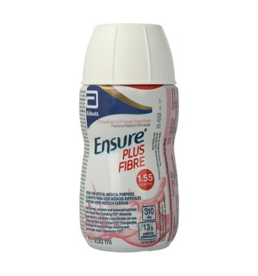 Plus fibre aardbei 200 Milliliter