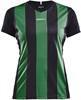 Craft 1905568 Progress Stripe Jersey W - Black/Team Green - L - thumbnail
