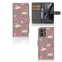 Motorola Edge 30 Neo | Telefoonhoesje | Met pasjeshouder | Flamingo - thumbnail