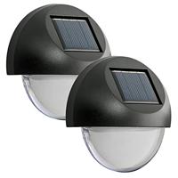 Ezolar Led solar wandlampset 2-delig warmwit - thumbnail