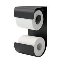 Sealskin Toiletrolhouder dubbel Brix Zwart - thumbnail