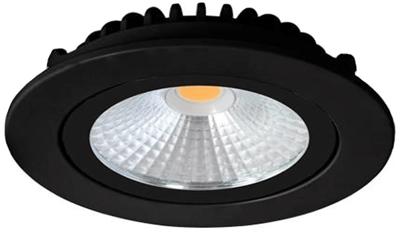 LED inbouwspot 5W 2700K 85mm 36gr rond verstelbaar zwart - LED4611