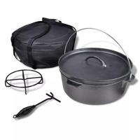 VidaXL Braadpan 11,3 l inclusief accessoires - thumbnail