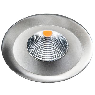 SG LED inbouwspot 7W 3000K 660 lumen geborsteld staal dimbaar UNILED isosafe IP65 904322 35mm hoog