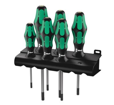 Wera 367/6 torx® bo kraftform plus torx® bo-schroevendraaierset + houder, 6 -delig - 1 stuk(s) - 05138250001 Wera 367/6 torx® bo kraftform plus torx® bo-schroevendraaierset + houder, 6 -delig - 1 stuk(s) - 05138250001