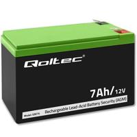 Qoltec 53076 AGM-accu | 12V | 7Ah | Beveiliging - thumbnail