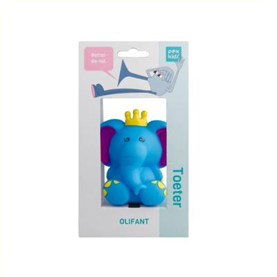 Fietstoeter PexKids Olifant - blauw Fietstoeter PexKids Olifant - blauw