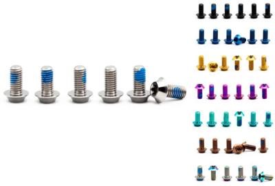 OAK Components Titanium Screws M5x10 for 6-Bolt Disc Rotor (6 pieces)