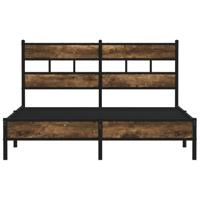 Bedframe met hoofdbord zonder matras sonoma eiken 140x190 cm - thumbnail