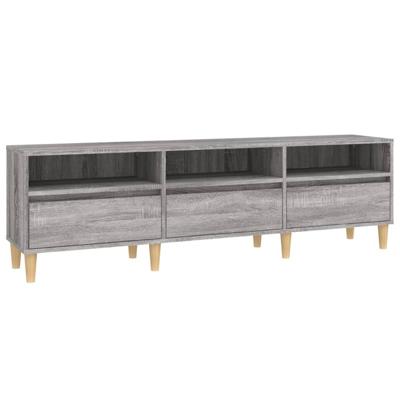 Tv-meubel 150x30x44,5 cm bewerkt hout grijs sonoma eikenkleurig