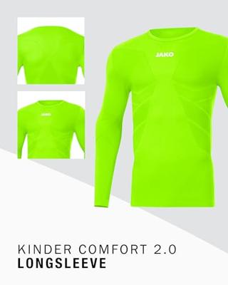 JAKO 6455 Longsleeve Comfort 2.0 - Fluogroen - XXS