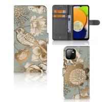 Hoesje voor Samsung Galaxy A03 Vintage Bird Flowers - thumbnail