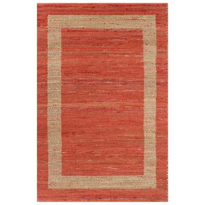 vidaXL Vloerkleed handgemaakt 120x180 cm jute rood vidaXL Vloerkleed handgemaakt 120x180 cm jute rood