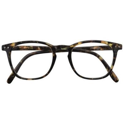 Croon leesbril Alex dames zwart/lichtbruin sterkte +1.00