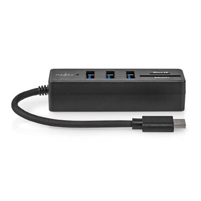Nedis USB-Hub | 1x USB-C | 3x USB A Female | 5-Poorts poort(en) | USB 3.2 Gen 1 | USB Gevoed | 5 Gbps | SD & MicroSD - CCGB64250BK01 Nedis USB-Hub | 1x USB-C | 3x USB A Female | 5-Poorts poort(en) | USB 3.2 Gen 1 | USB Gevoed | 5 Gbps | SD & MicroSD - CCGB64250BK01