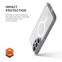 Urban Armor Gear Dot Case Samsung Galaxy S26 Ultra Ice MagSafe compatible, Met magneetmodule - thumbnail