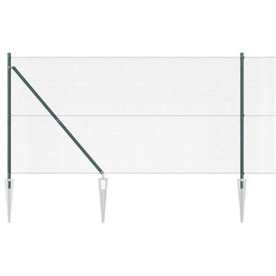 VidaXL Afrasteringspaal groen 10 x 1,4 m (12 x 12 mm gaas)