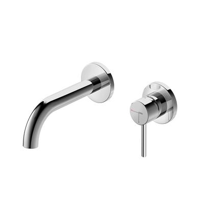 Hotbath Wastafelmengkraan Buddy Inbouw 3+ 3 Inbouwsysteem 1-hendel Gebogen 16.4 cm - Chroom