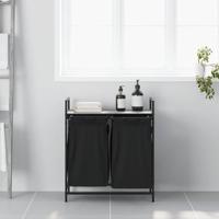 Wasmand 2 vakken met plank grijs sonoma eiken - thumbnail