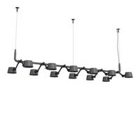 Tonone Bolt 12-pack Pendant Hanglamp - Donkergrijs - thumbnail